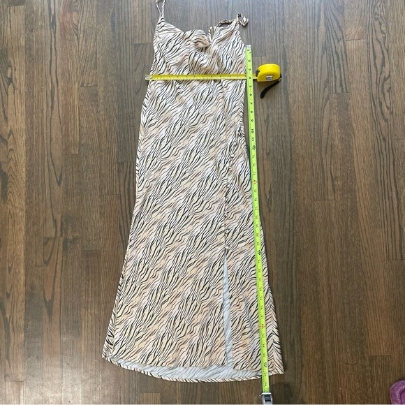 For Love & Lemons Joselyn Zebra Print Midi Dress - Picture 9 of 10